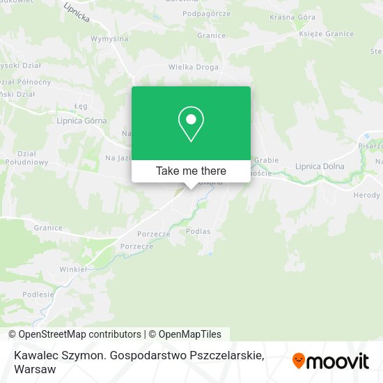 Карта Kawalec Szymon. Gospodarstwo Pszczelarskie