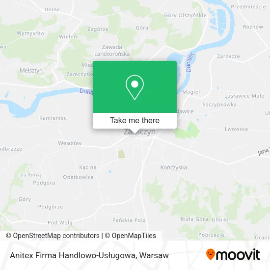 Карта Anitex Firma Handlowo-Usługowa