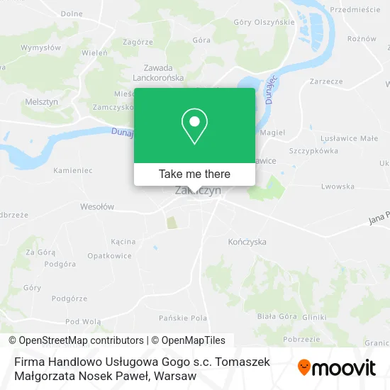 Firma Handlowo Usługowa Gogo s.c. Tomaszek Małgorzata Nosek Paweł map