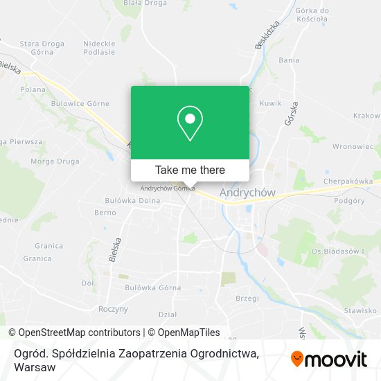 Ogród. Spółdzielnia Zaopatrzenia Ogrodnictwa map