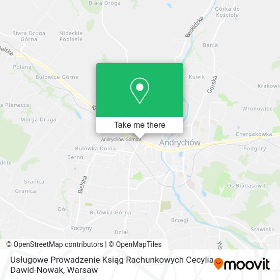 Usługowe Prowadzenie Ksiąg Rachunkowych Cecylia Dawid-Nowak map