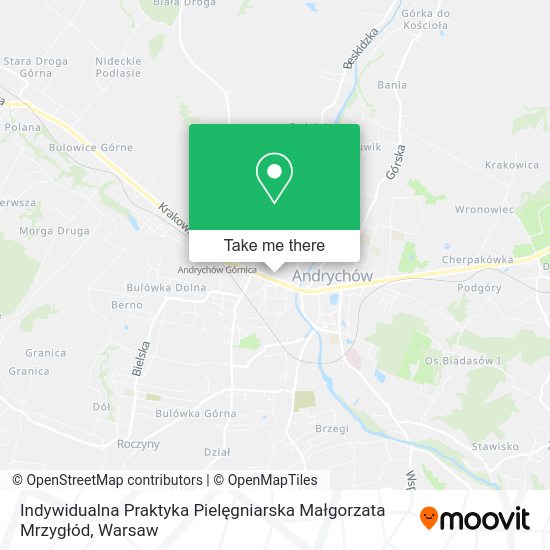 Indywidualna Praktyka Pielęgniarska Małgorzata Mrzygłód map