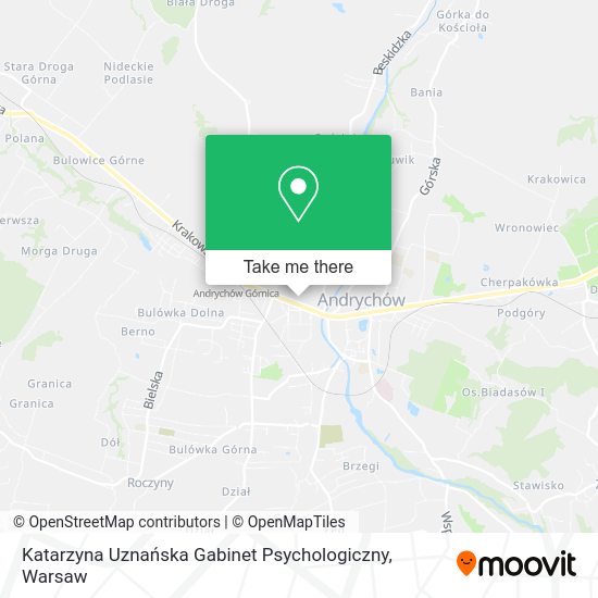 Katarzyna Uznańska Gabinet Psychologiczny map