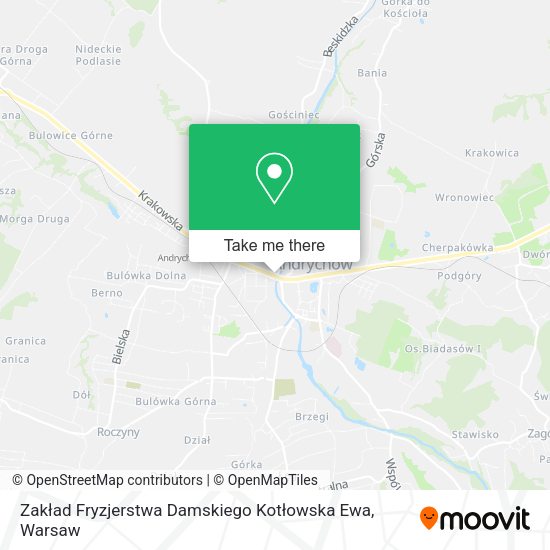 Zakład Fryzjerstwa Damskiego Kotłowska Ewa map