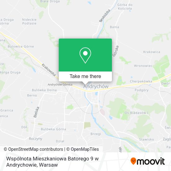 Wspólnota Mieszkaniowa Batorego 9 w Andrychowie map