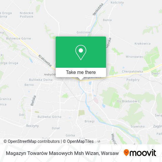 Magazyn Towarów Masowych Msh Wizan map