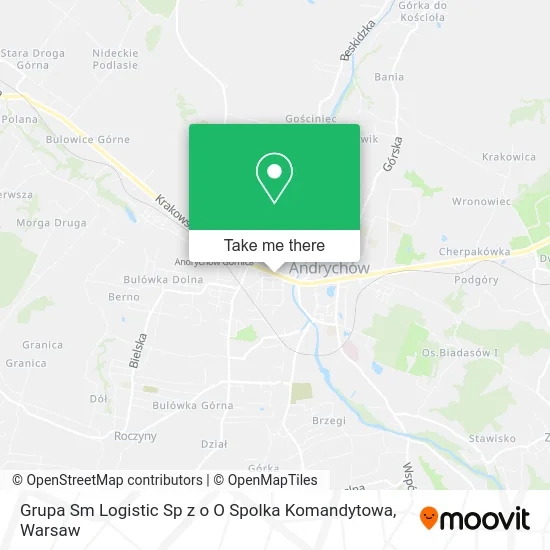 Карта Grupa Sm Logistic Sp z o O Spolka Komandytowa
