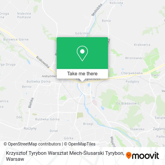 Krzysztof Tyrybon Warsztat Mech-Ślusarski Tyrybon map