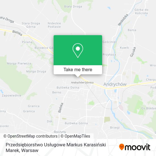 Przedsiębiorstwo Usługowe Markus Karasiński Marek map