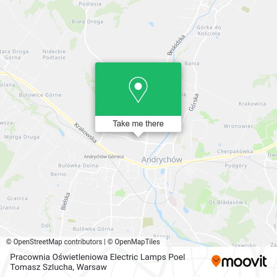 Pracownia Oświetleniowa Electric Lamps Poel Tomasz Szlucha map