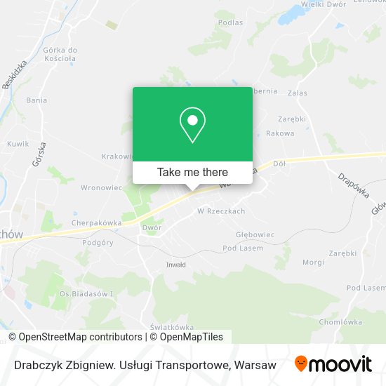 Drabczyk Zbigniew. Usługi Transportowe map