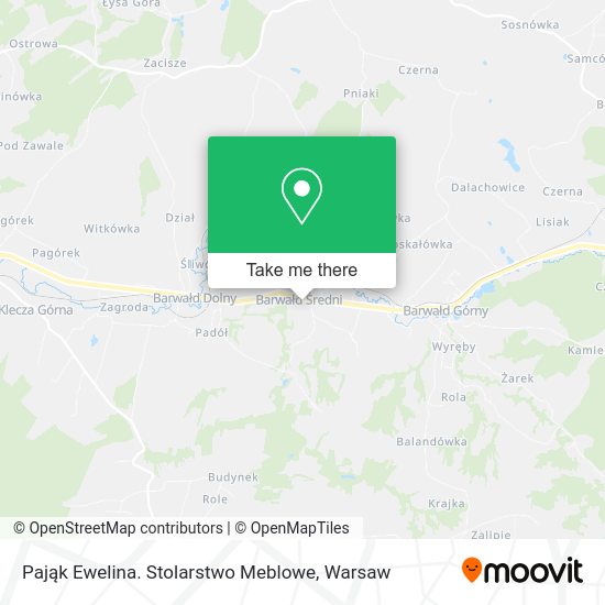 Pająk Ewelina. Stolarstwo Meblowe map