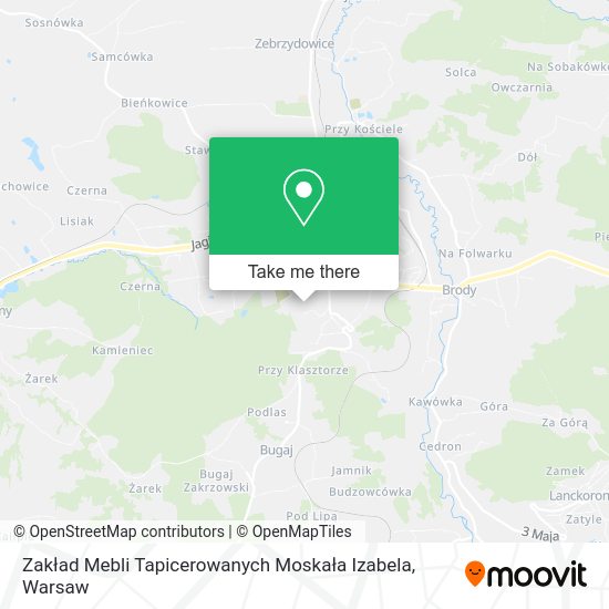 Zakład Mebli Tapicerowanych Moskała Izabela map