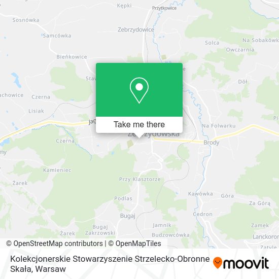 Kolekcjonerskie Stowarzyszenie Strzelecko-Obronne Skała map