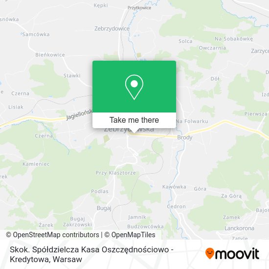 Skok. Spółdzielcza Kasa Oszczędnościowo - Kredytowa map