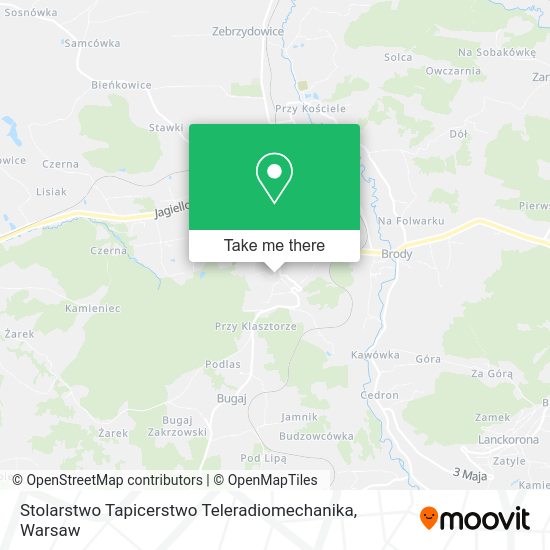 Stolarstwo Tapicerstwo Teleradiomechanika map