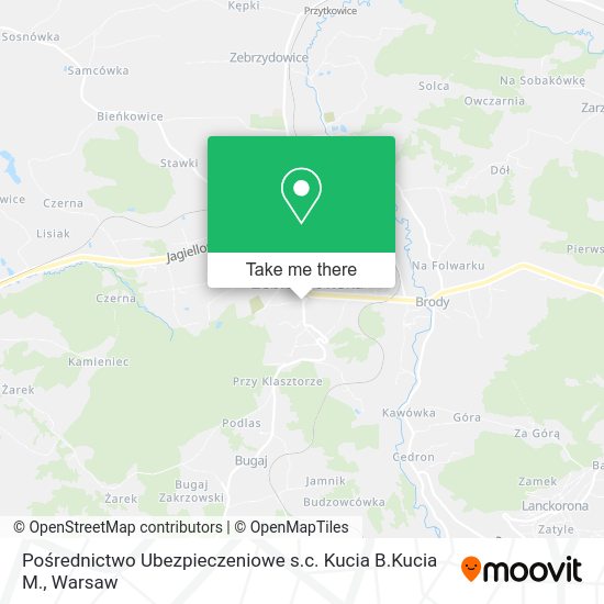 Pośrednictwo Ubezpieczeniowe s.c. Kucia B.Kucia M. map