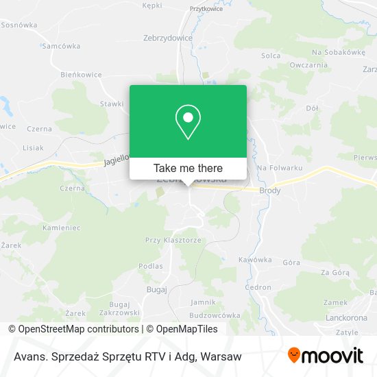 Avans. Sprzedaż Sprzętu RTV i Adg map