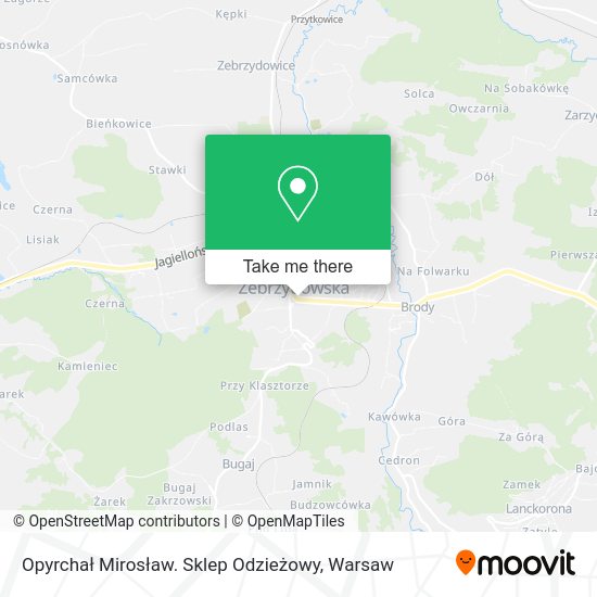 Opyrchał Mirosław. Sklep Odzieżowy map