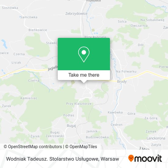 Wodniak Tadeusz. Stolarstwo Usługowe map