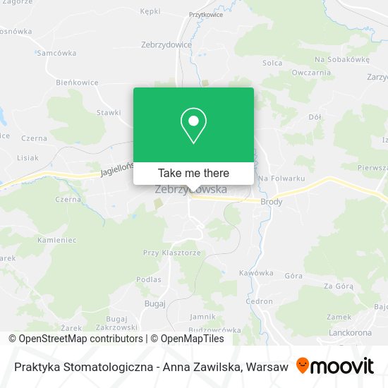 Praktyka Stomatologiczna - Anna Zawilska map