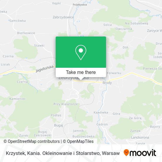 Krzystek, Kania. Okleinowanie i Stolarstwo map