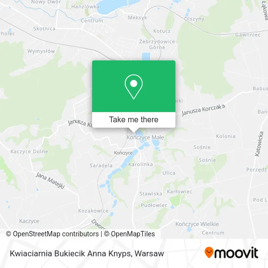 Карта Kwiaciarnia Bukiecik Anna Knyps