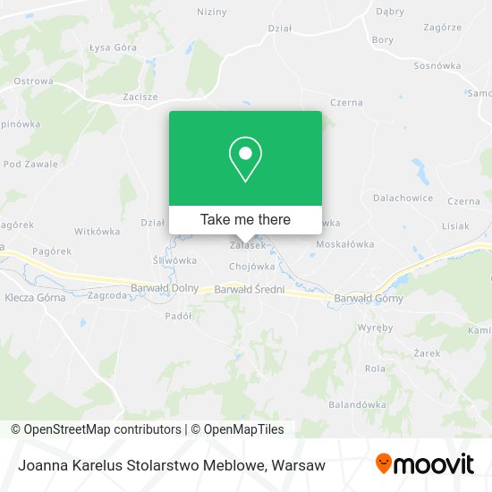 Joanna Karelus Stolarstwo Meblowe map