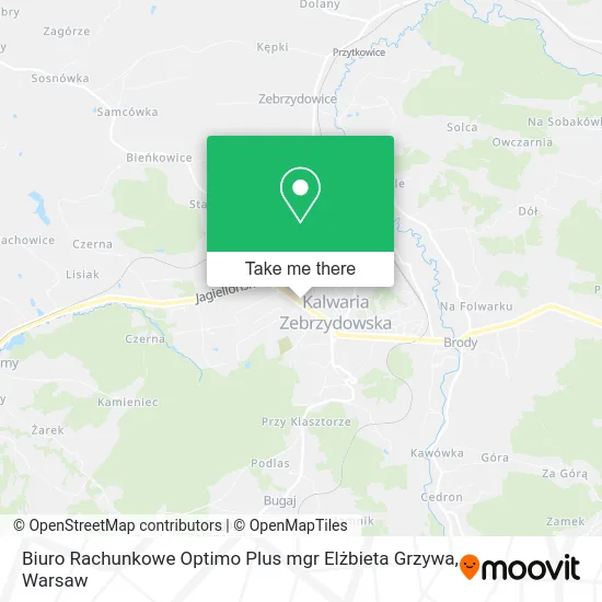 Карта Biuro Rachunkowe Optimo Plus mgr Elżbieta Grzywa