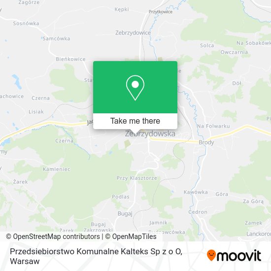 Przedsiebiorstwo Komunalne Kalteks Sp z o O map