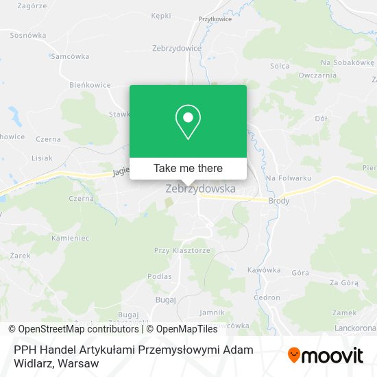 PPH Handel Artykułami Przemysłowymi Adam Widlarz map