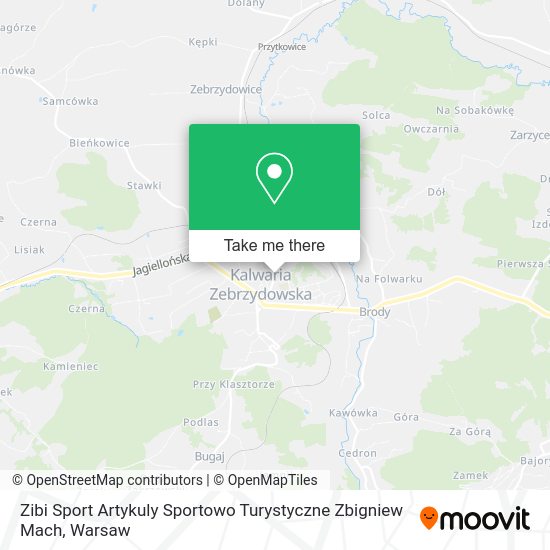 Zibi Sport Artykuly Sportowo Turystyczne Zbigniew Mach map