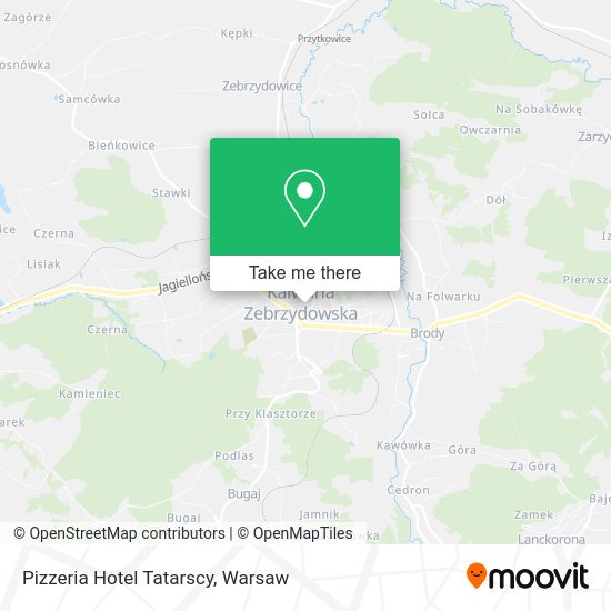 Pizzeria Hotel Tatarscy map