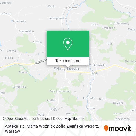 Apteka s.c. Marta Woźniak Zofia Zielińska Widlarz map