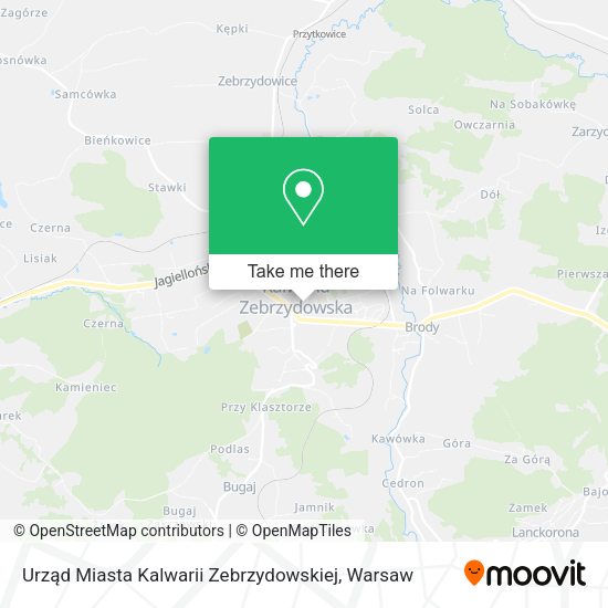 Urząd Miasta Kalwarii Zebrzydowskiej map