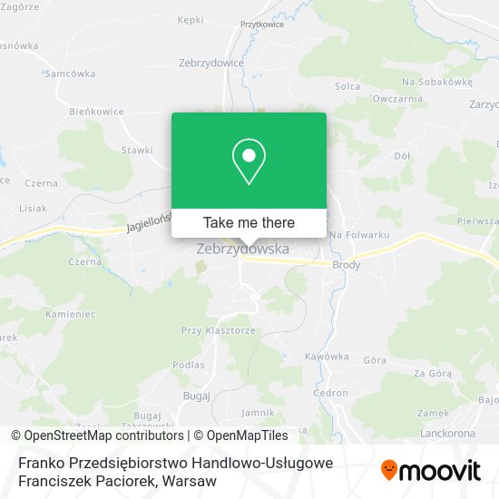 Franko Przedsiębiorstwo Handlowo-Usługowe Franciszek Paciorek map