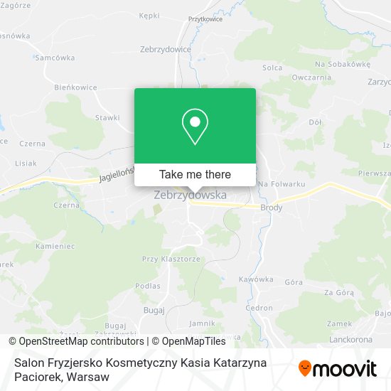 Salon Fryzjersko Kosmetyczny Kasia Katarzyna Paciorek map