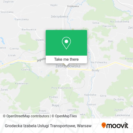 Grodecka Izabela Usługi Transportowe map