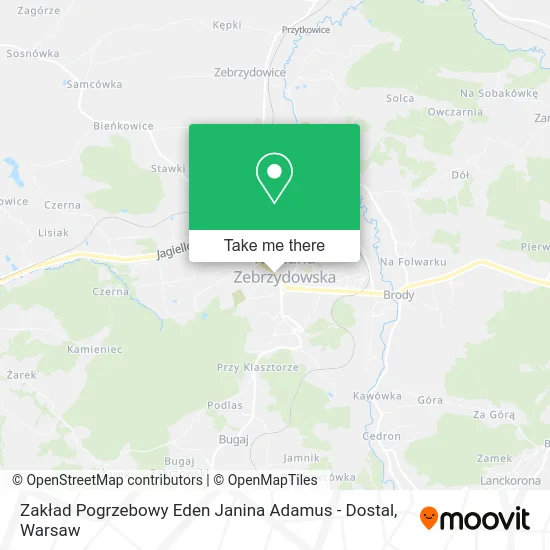 Zakład Pogrzebowy Eden Janina Adamus - Dostal map