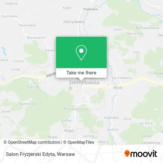 Salon Fryzjerski Edyta map