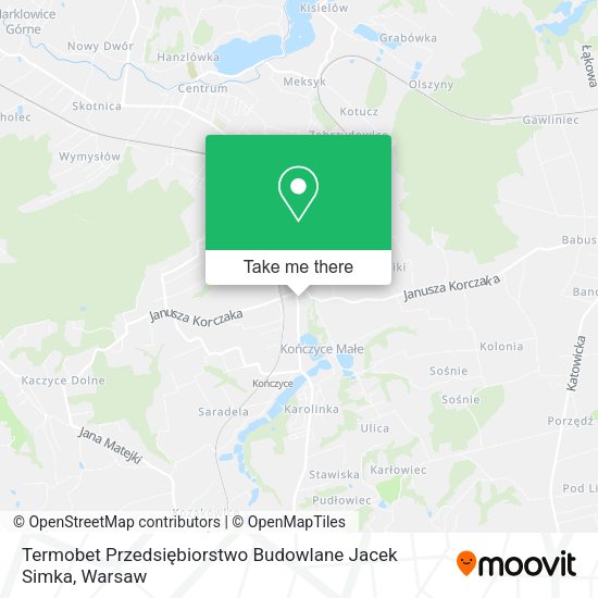 Termobet Przedsiębiorstwo Budowlane Jacek Simka map