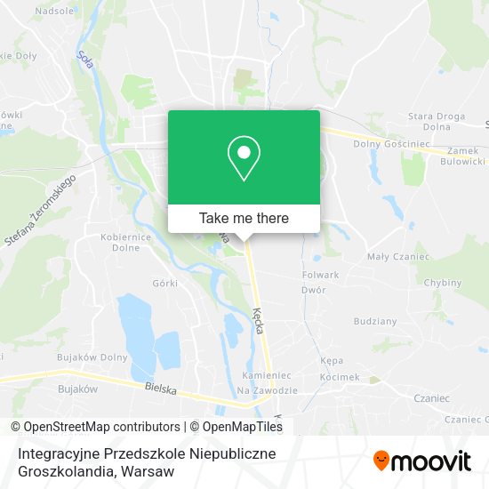 Integracyjne Przedszkole Niepubliczne Groszkolandia map