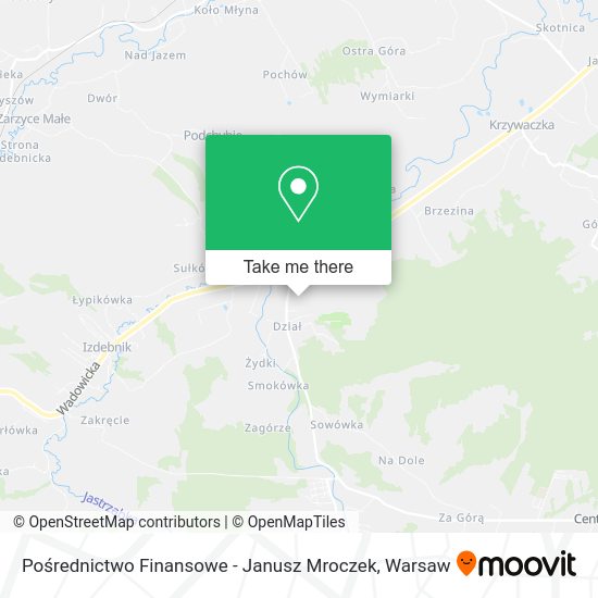 Pośrednictwo Finansowe - Janusz Mroczek map