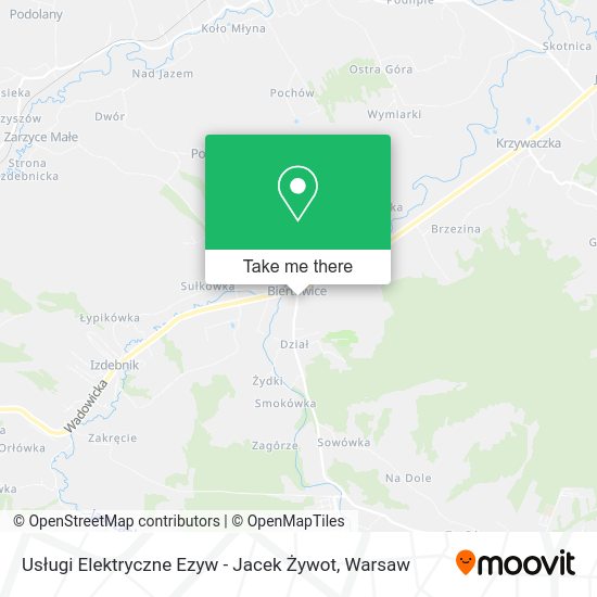 Usługi Elektryczne Ezyw - Jacek Żywot map