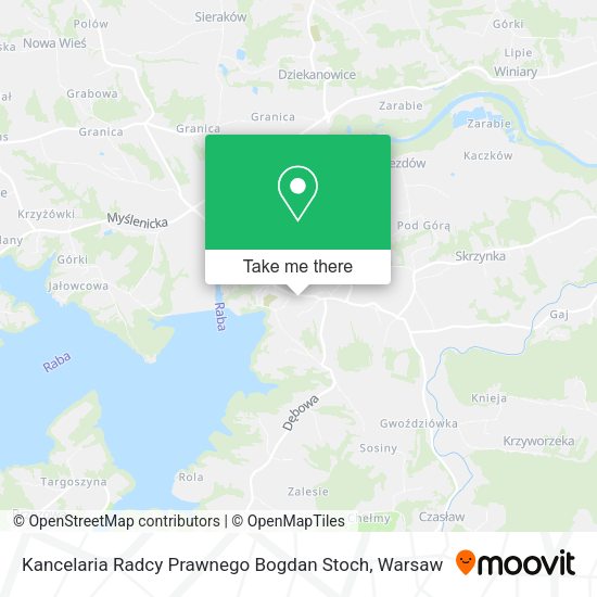 Kancelaria Radcy Prawnego Bogdan Stoch map