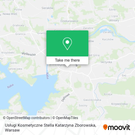 Usługi Kosmetyczne Stella Katarzyna Zborowska map