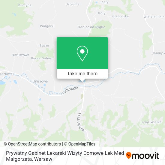 Prywatny Gabinet Lekarski Wizyty Domowe Lek Med Małgorzata map