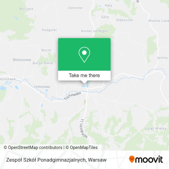 Zespół Szkół Ponadgimnazjalnych map