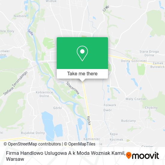 Firma Handlowo Uslugowa A k Moda Wozniak Kamil map