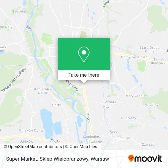 Super Market. Sklep Wielobranżowy map